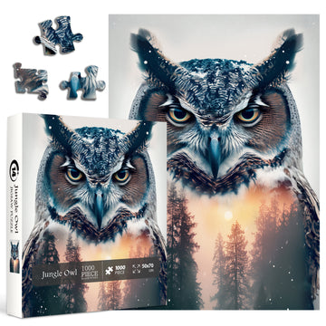 Jungle Owl puzzle puzzle 1000 pezzi